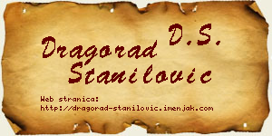 Dragorad Stanilović vizit kartica